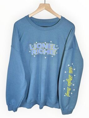 Lionel Richie Sweatshirt All Night Long 2023 Tour Crewneck Size 2XL Pullover
